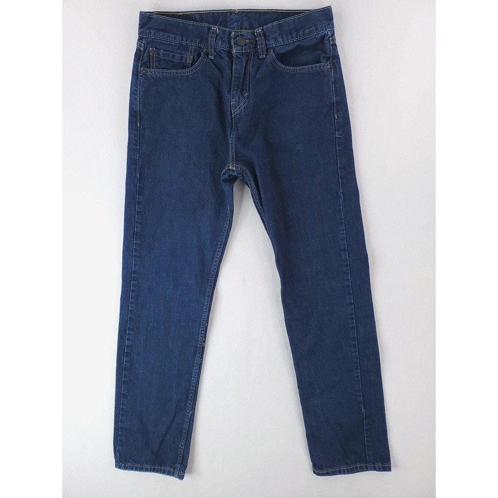 Levis 505 Jeans Mens 32x32 Blue Regular Fit Straight Leg‎ Zip Fly Red Tab